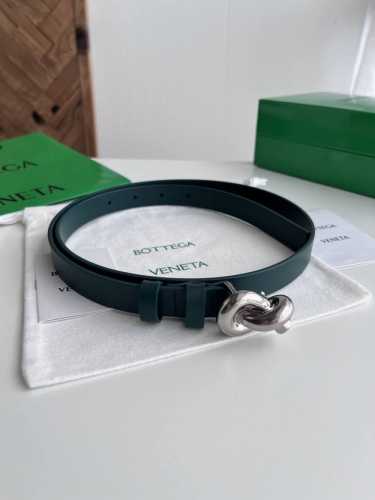 Bv 2025 Newest Women's Flat Waist Belt, Double-sided Italian Calfskin with Rope