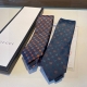 G's new Gg logo printed tie for men, rare and classic small G logo jacquard, ide