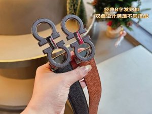 Gift This stylish double-sided belt from Salvatore Ferragamo features a two-tone