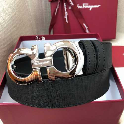 nfc-F3.5Cm High-End Custom Men's Belt, Double-Sided Imported Cowhide, Self-Se
