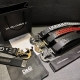 Dolce & Gabbana New Soft Calfskin Belt Adorned With A Personalized Logo Buckle.