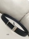 Gucci 3.5cm wide double-sided belt with rectangular buckle Many men's belts are