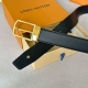 Original Packaging 1.0 L0Uis Vuitt0N New Season Men's Original Single Belt, 35mm
