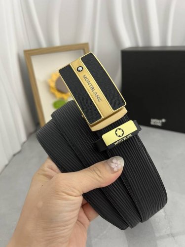 Product Name: Montblanc Automatic Belt Material: Genuine Leather Belt, 100% Top-