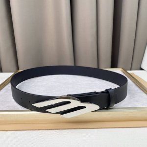 Balenciaga Width: 3.5 Cm, Top-Grain Cowhide, Glossy 3B Logo Metal Hardware