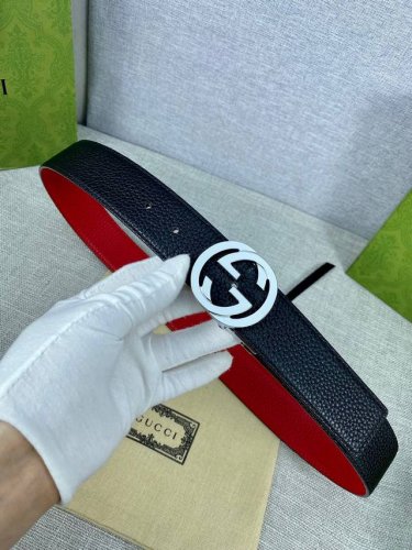 Width: 4.0 Cm. Gucci Interlocking Double G Buckle, Inspired By The Brand's Moder