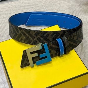 Fendi Fendi Authentic Store Version, 4.0 Cm Wide, Double-Ring Reversible Waistba