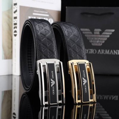 Armani automatic high-end quality, 3.5mm wide exquisite automatic steel buckle,