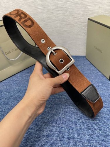 Tom Ford. New Premium Canvas Paired With Calf Leather, A Minimalist Business Men