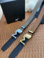 Product Name: Montblanc Original Single Material: Original Single Cowhide Belt 1