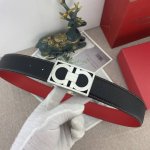 Ferragamo special leather belt series, original hardware boutique stainless ste