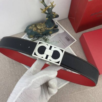 Ferragamo special leather belt series, original hardware boutique stainless ste