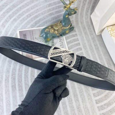 Versace Special Leather Belt Automatic Buckle Series, Original Factory-Made Prem