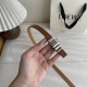 Special Loewe Classic Cowhide Leather Belt With A Shiny Loewe Geometric Belt Buc