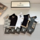 Comes with packaging, 5 pairs per box. New Chanel high-end men's short socks! H