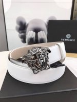 Versace This Belt Is Crafted From Soft Greca Embossed Leather In Italy, Featurin