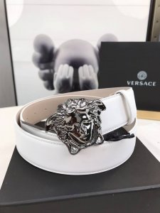 Versace This Belt Is Crafted From Soft Greca Embossed Leather In Italy, Featurin