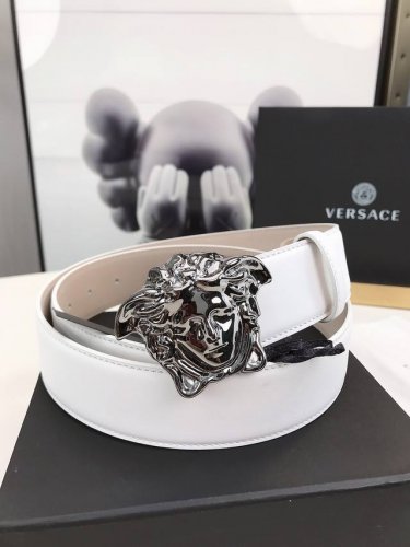 Versace This Belt Is Crafted From Soft Greca Embossed Leather In Italy, Featurin