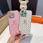 New Lv mobile phone case electroplating edge glitter lens film full shell Model