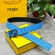 Fendl Fendi Official Store Same Style 40Mm Wide Original Custom Sky Blue Ffverti