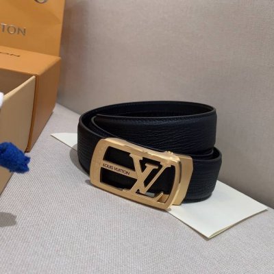 Louis Vuitton, Exclusive LV Belt Automatic Buckle Series, Steel Hardware, Exquis
