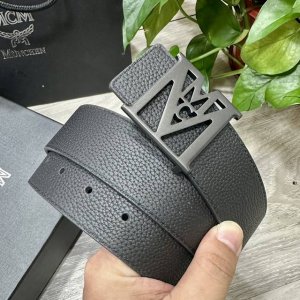 Special Mcm, 40Mm Wide, Double-Sided Genuine Calfskin, Paired With A Single Rhod