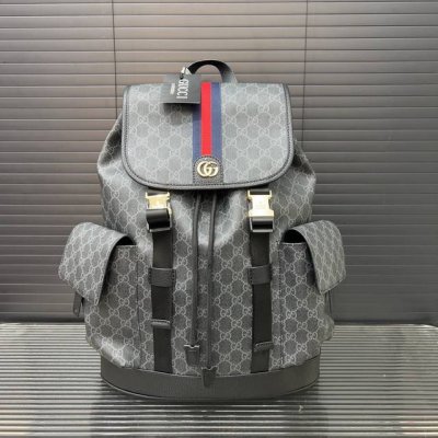 Gucci printed Double G backpack, unisex, photo taken with original material, com