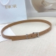 Special 2.0cm Dior belt, double-sided top layer leather, length: 75.80.85.90.95.