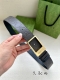 Width 3.8 Cm Gucci Double-Sided Belt, One Side In Gucci Signature Leather, The O