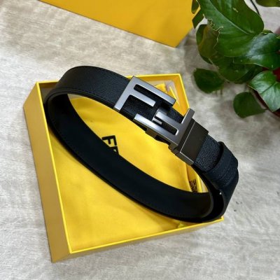 fendl Fendi Width 35Mm Original Double-Sided First Layer Cowhide Made With Or