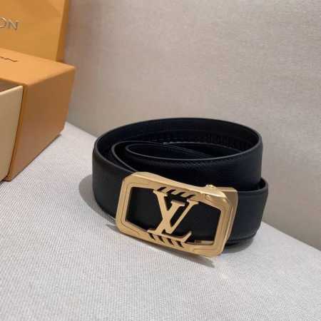 Louis Vuitton, Exclusive LV Belt Automatic Buckle Series, Steel Hardware, Exquis - Click Image to Close