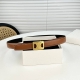Celin E new three-dimensional buoy buckle women's belt Italian imported calfskin