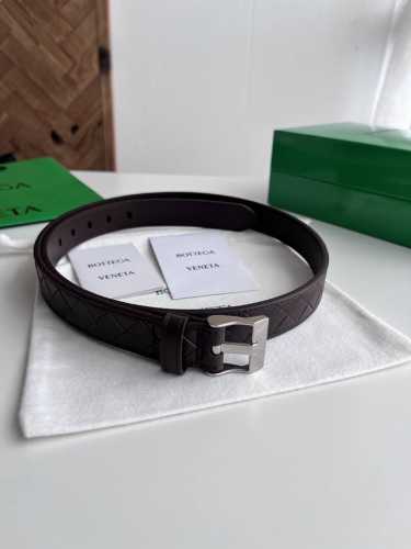 -Bv 2025 new women's braided belt, pure handmade Intreccio large grid braided do