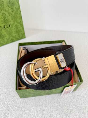 Product Name: Gucci Original Belt/Leather Bag Model: Hook buckle, pure copper bu