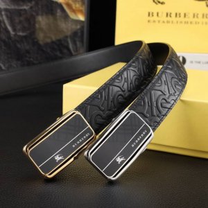 Burberry Men's Automatic Belt - 35mm Width, 316 Stainless Steel Buckle, Never F Burberry Men's Automatic Belt - 35mm Width, 316 Stainless Steel Buckle, Never F