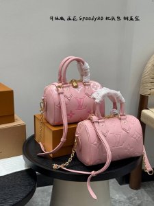 Full gift box Upgraded steel hardware! Size: 20*14Cm Lv embossed Speedy 20 pillo
