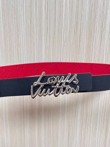 New seasonal style, 3.0mm wide, one side red imported cowhide embossed, the oth