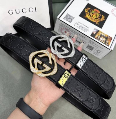 Belt: Gucci. Gucci original diamond belt: 100% first layer cowhide, guaranteed g