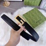 Gucci men's buckle belt - width 35mm 316 fine steel buckle will never fade fine