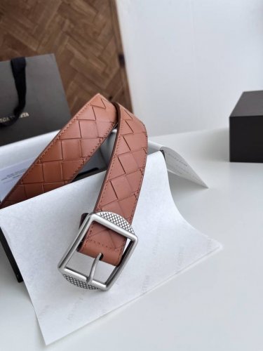 Special Bv New Men's Belt Handcrafted Large Intreccio-Woven Italian Calf Leather