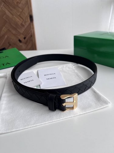 -Bv 2025 new women's braided belt, pure handmade Intreccio large grid braided do