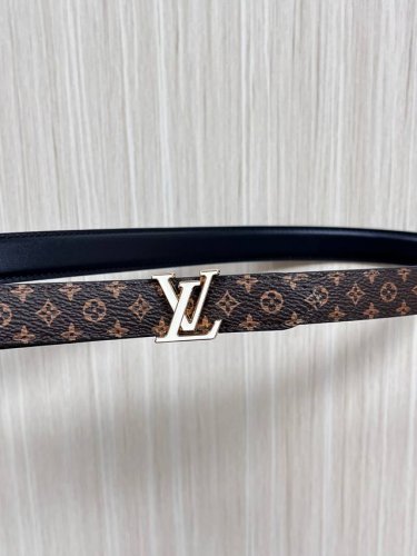 2.0 wide canvas with white floral print, black calfskin with a raised, pointed,