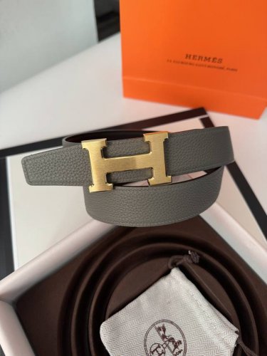 Hermes men's 3.2cm stainless steel welding point buckle with the latest bottom
