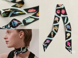 New Twilly Fun Ice Cream Top-grade twill silk creates ultra-fine prints with ve