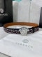 Width 4.0 Cm Versace This classic Versace belt is made of soft calfskin, decorat
