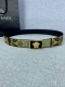 Width 4.0Cm Versace This Palazzo Belt Is Made Of Cowhide Leather And Decorated W