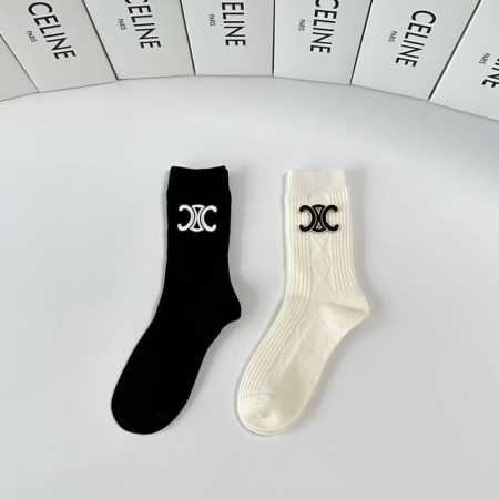 Special packaging for boutiques! Celine's new cashmere slouch socks! Two pairs p - Click Image to Close