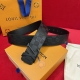 Louis Vuitton Men's Belt, Belt Body Made Of Imported Leather With A Grid Pattern