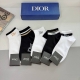 Box of 5 pairs (with packaging) - Dior's new letter-print ankle socks! Trendy,