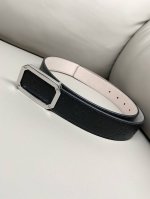 Gg Gucci 3.5cm wide imported cowhide hot-embossed belt with exquisite hardware.